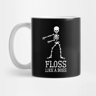 Floss like a Boss dance flossing dance skeleton Mug